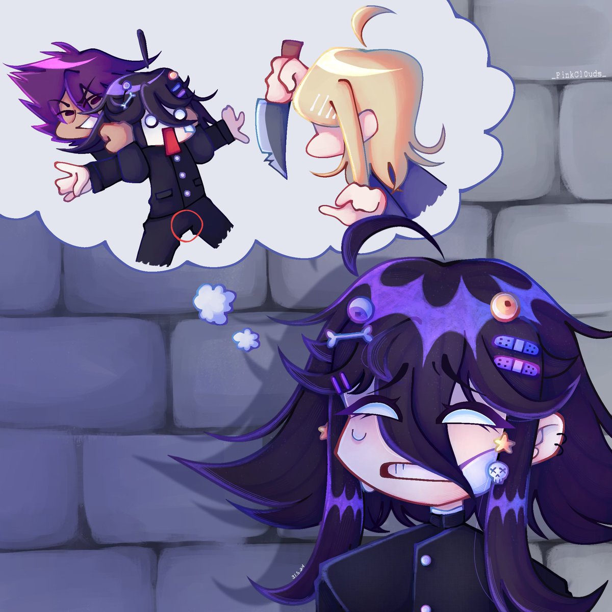 _PinkCl0uds_'s tweet photo. Well i had to make it about danganronpa lol

(1/2)
#danganronpa #danganronpav3 #drv3 https://t.co/DuEdPqfPWH