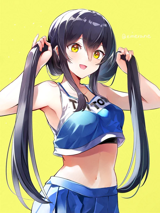 Skeb納品しました!手ツインテかわいい…!リクエストありがとう～! 