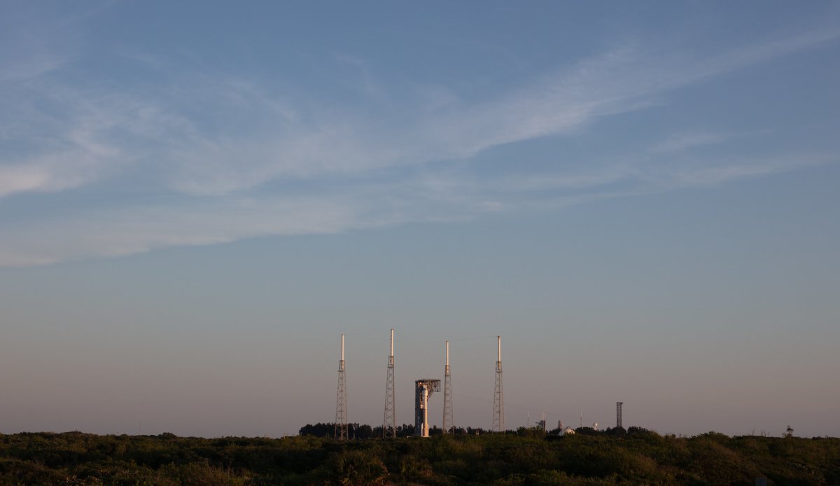 Happy launch day! We are one hour away from the start of our @NASA broadcast on plus.nasa.gov! Have a question? Use #AskNASA or comment below! Liftoff of today's @Commercial_Crew Crew Flight Test is targeted for 12:25pm ET from SLC-41 with 90% favorable weather.