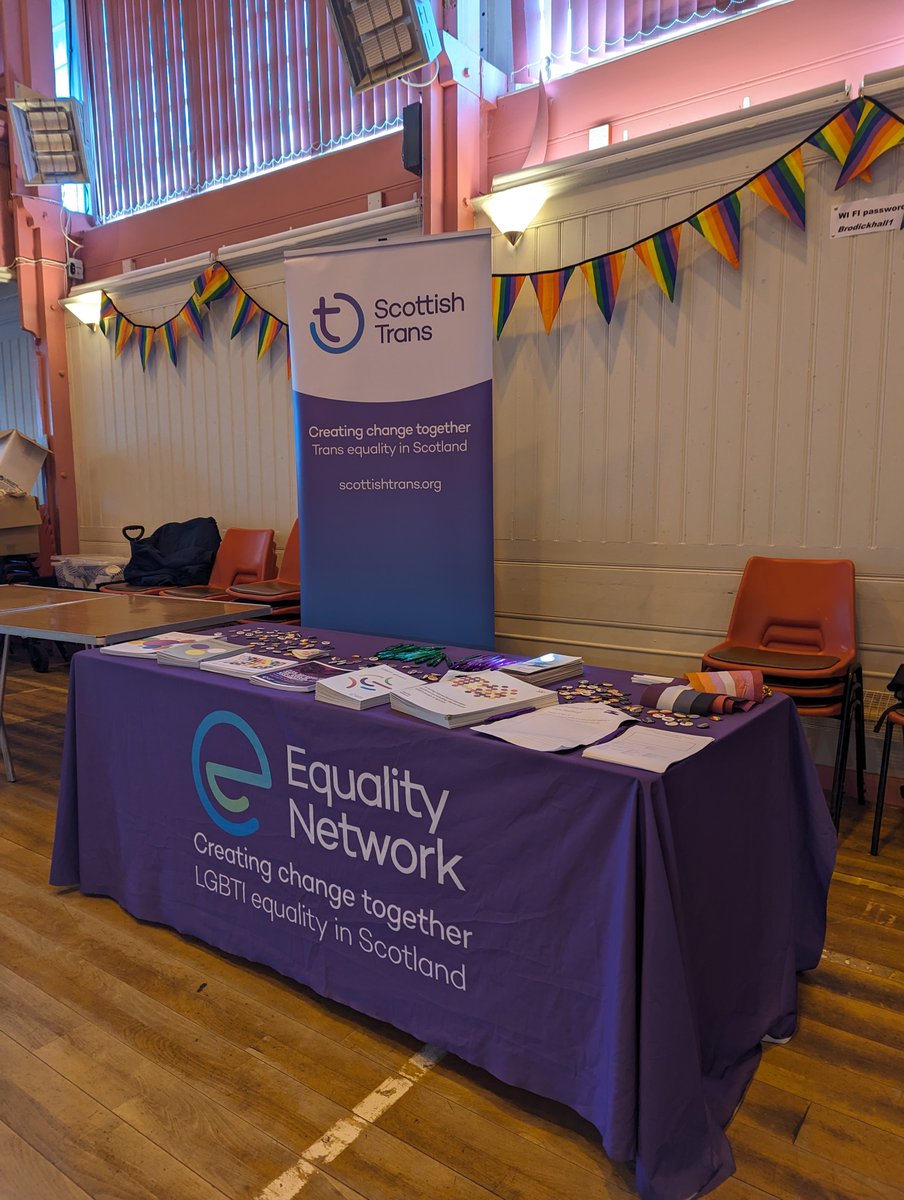 I'm at Arran Pride today at the <a href="/LGBTIScotland/">Equality Network</a> / <a href="/ScottishTrans/">Scottish Trans</a>  stall! 

Come say hi and have a chat about trans healthcare 🏳️‍🌈🏳️‍⚧️🏳️‍🌈🏳️‍⚧️