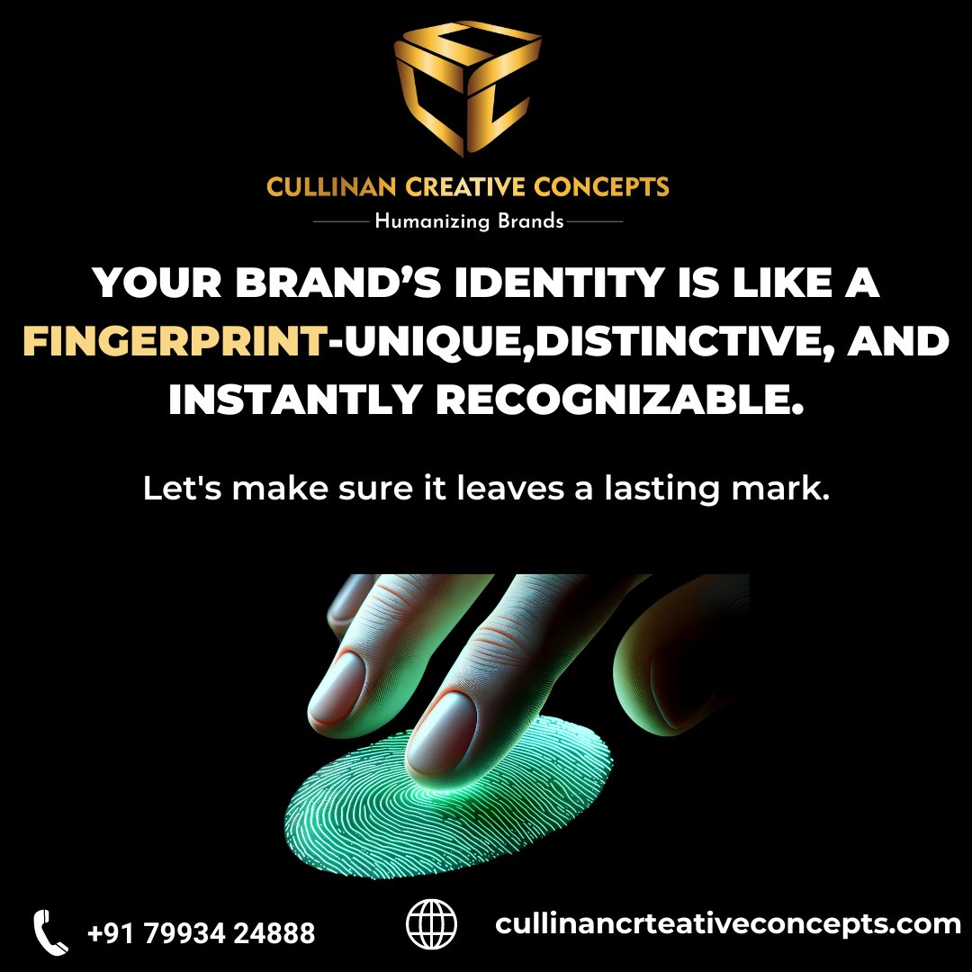 Visit Us@ cullinancreativeconcepts.com

#BrandIdentity #UniqueBrand #DistinctiveBranding #BrandRecognition
#BrandStrategy #BrandingExperts #BuildYourBrand #MemorableBrand #BrandingSolutions #CreativeBranding #BrandImpact #StandOutBrand #BrandDevelopment #BrandFingerPrint