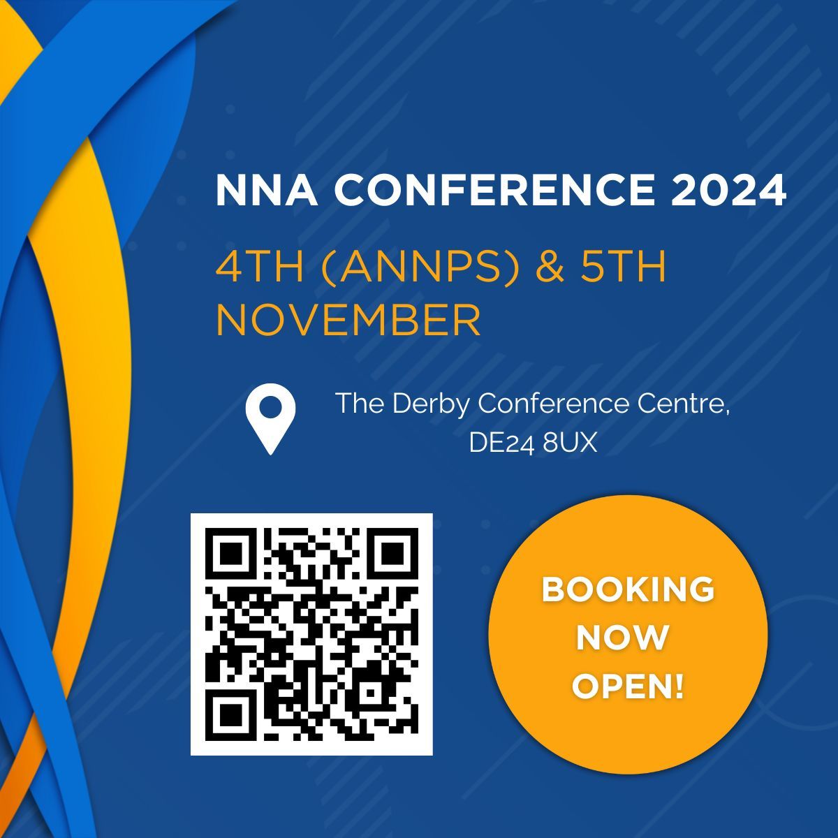 Booking is now open for the Neonatal Nurses Association Annual Conference &amp; ANNP Conference 2024!

Find out more and book your tickets via our conference information page: buff.ly/3yJR9wv 

We can't wait to see you there! 

#NNAConference2024 #ANNPConference2024