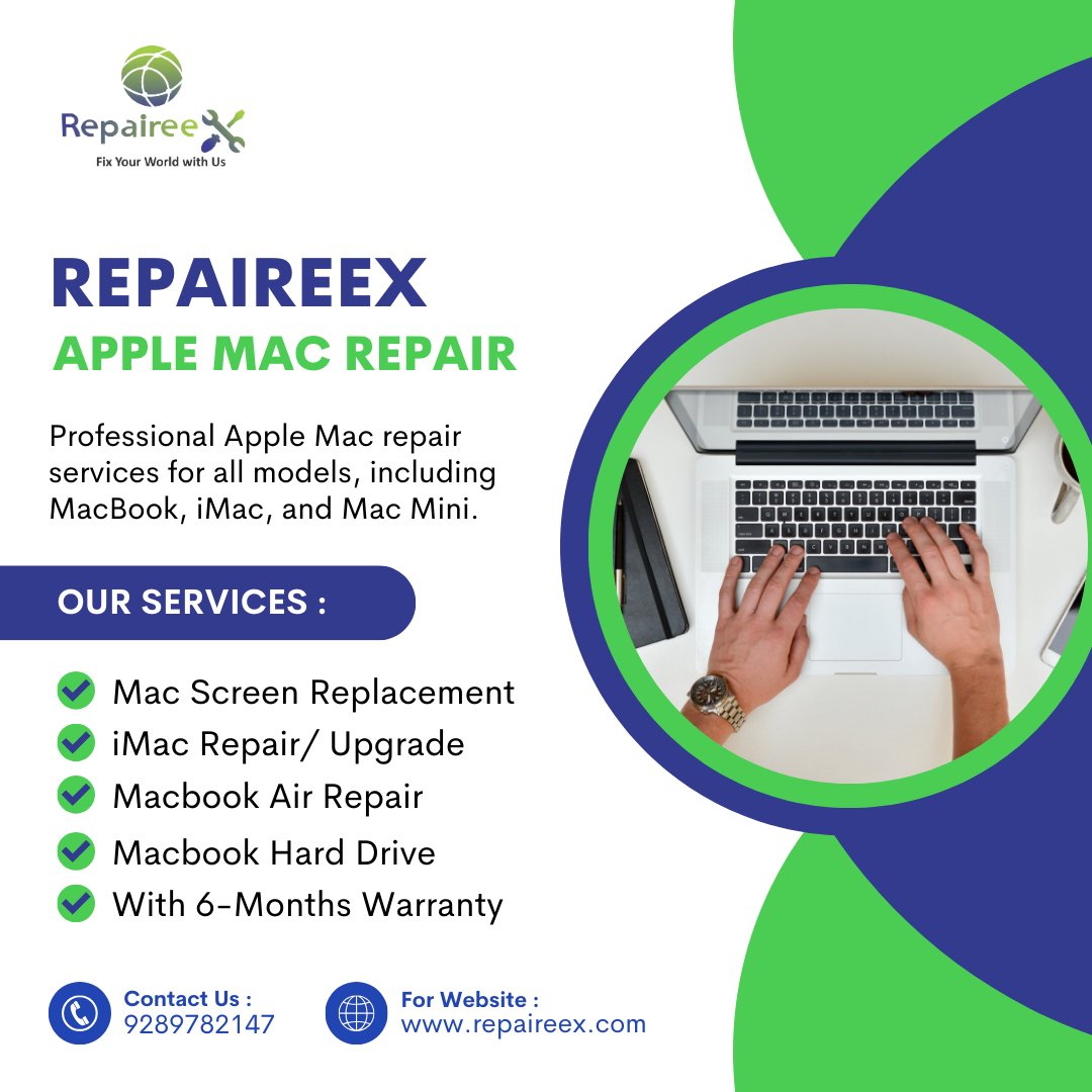 Get expert Apple Mac repair services at the Repaireex showroom. Our certified technicians handle all Mac models, including the MacBook, iMac, and Mac Mini.
 Call now at +91-9289782147 or visit our website at repaireex.com 
#applemacrepair #macbookrepair #imacrepair