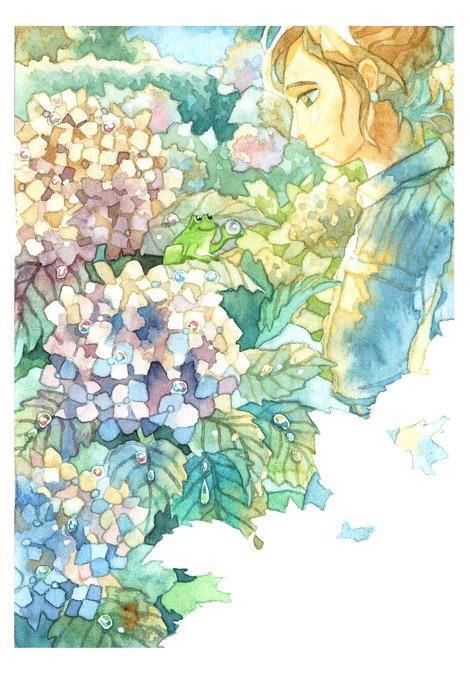 「blue flower hydrangea」 illustration images(Latest)