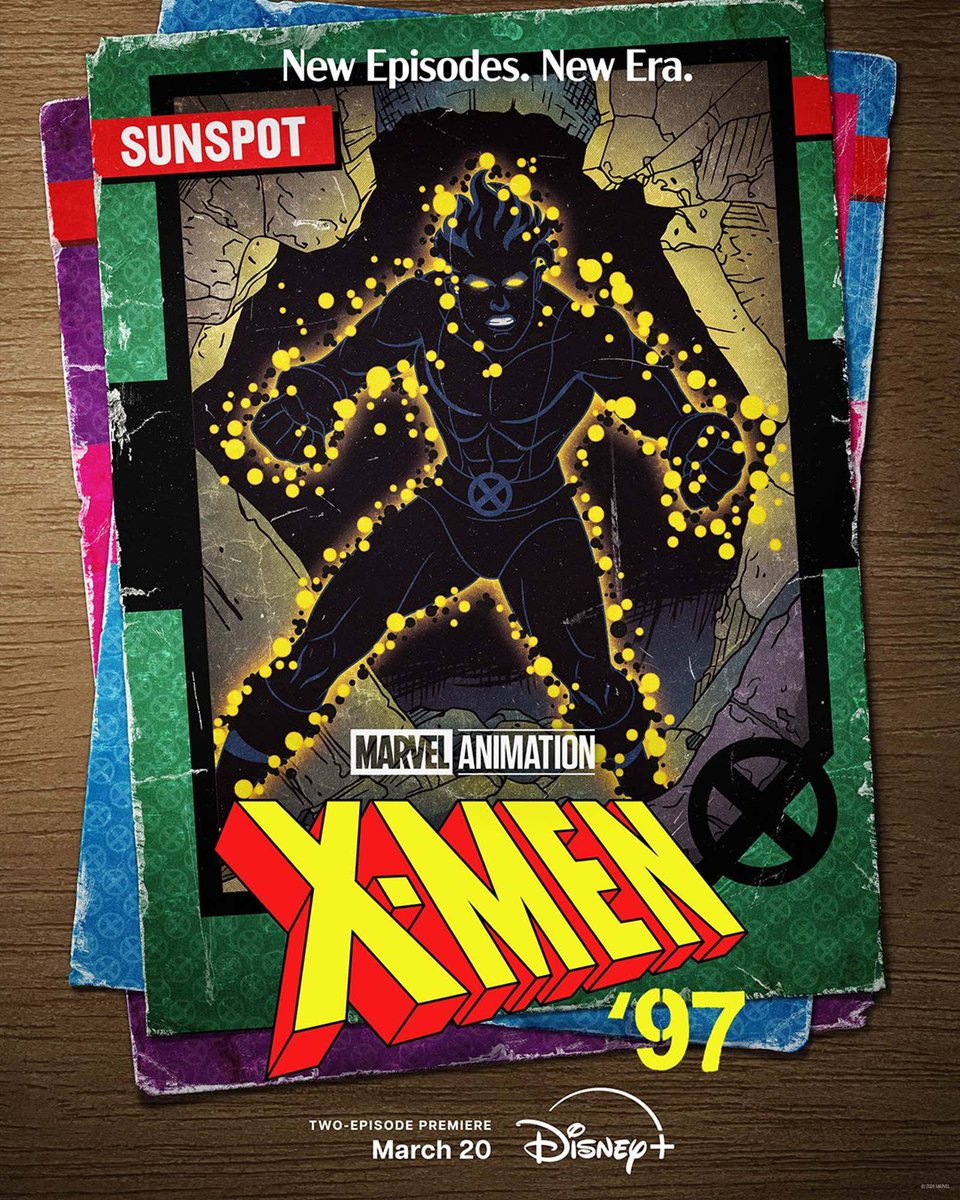 ILOVEXMenTAS's tweet photo. Sunspot - X-Men '97 Promo "cards"
#Sunspot #XMen #XMen97 https://t.co/5q5QEiPmhG
