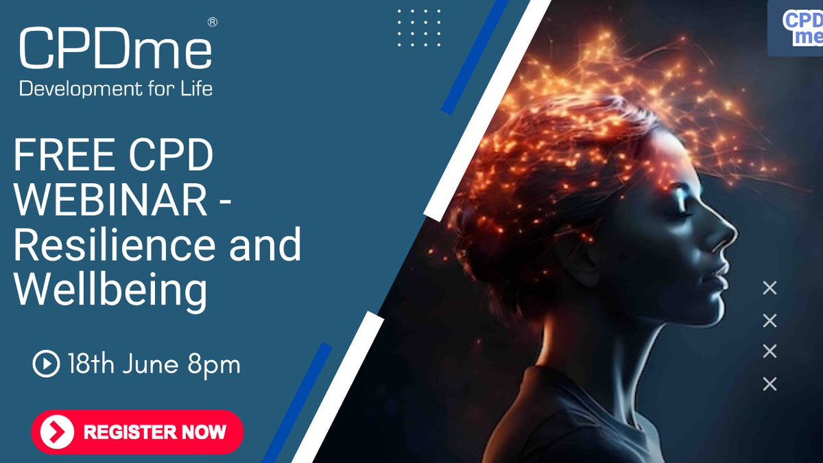 FREE CPD WEBINAR - Resilience and Wellbeing - Presented by Benn Baker-Pollard and Claire Noyelle - In this webinar we will try and cram 2 million years of evolution into this 1hr session to help us understand exactly why we get stressed - cpdme.com/webinar #FOAMed #CPD
