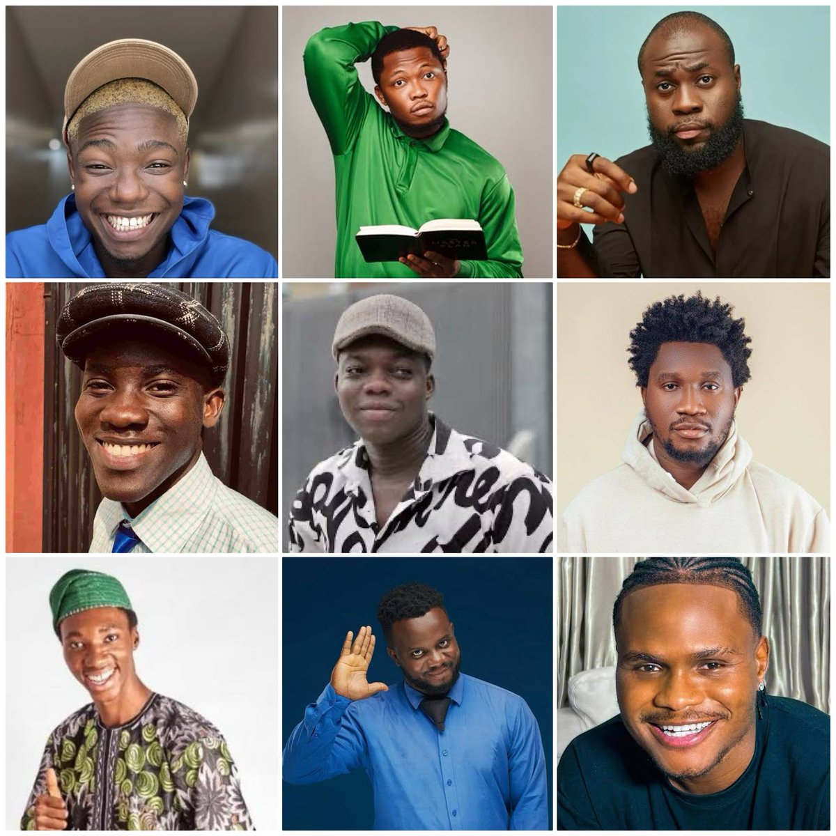 PulseNigeria247's tweet photo. Without faking it, which of these skitmakers can you make you laugh in 20 seconds? https://t.co/lf2Kwak4gs