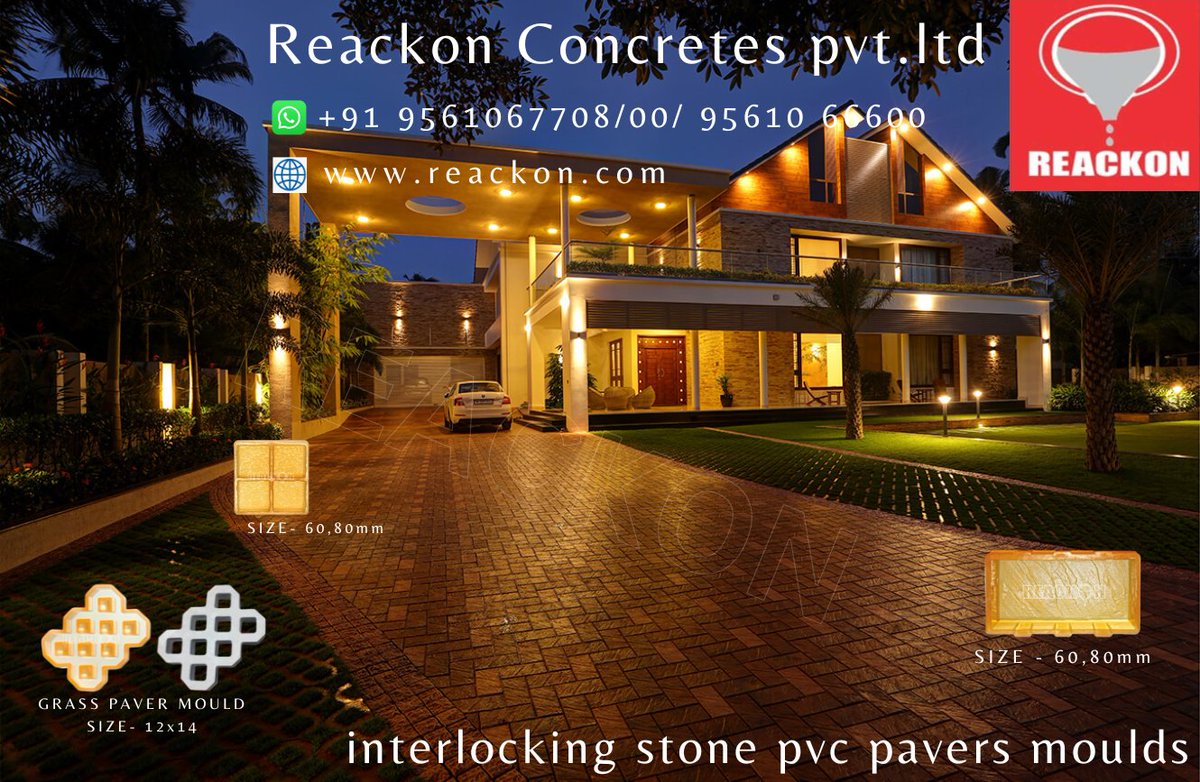 Reackonconcrete's tweet image. Reackon #Pvc #PaversMould come in various hues, #sizes and #patterns allowing you the #freedom to choose the paver Mould that suits your #environment best.  Ask the Price Pvc Mould –95610 66600