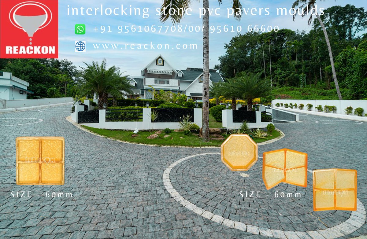 Reackonconcrete's tweet image. Reackon #Pvc #PaversMould come in various hues, #sizes and #patterns allowing you the #freedom to choose the paver Mould that suits your #environment best.  Ask the Price Pvc Mould –95610 66600