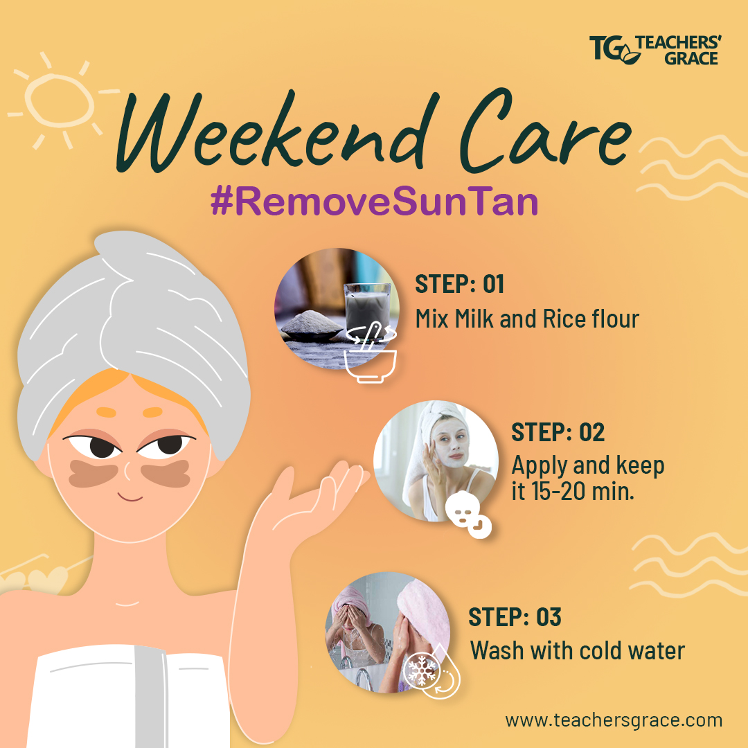 grace_teachers's tweet image. 𝐖𝐞𝐞𝐤𝐞𝐧𝐝 𝐂𝐚𝐫𝐞 #RemoveSuntan

Unveil the secret to radiant skin this #weekend with our DIY #tanremovalhack✨

Say #goodbye to sun tan and #hello to radiant skin!

#TeachersGrace #weekendcare #skincaretips #removetan #skintan #SummerLove