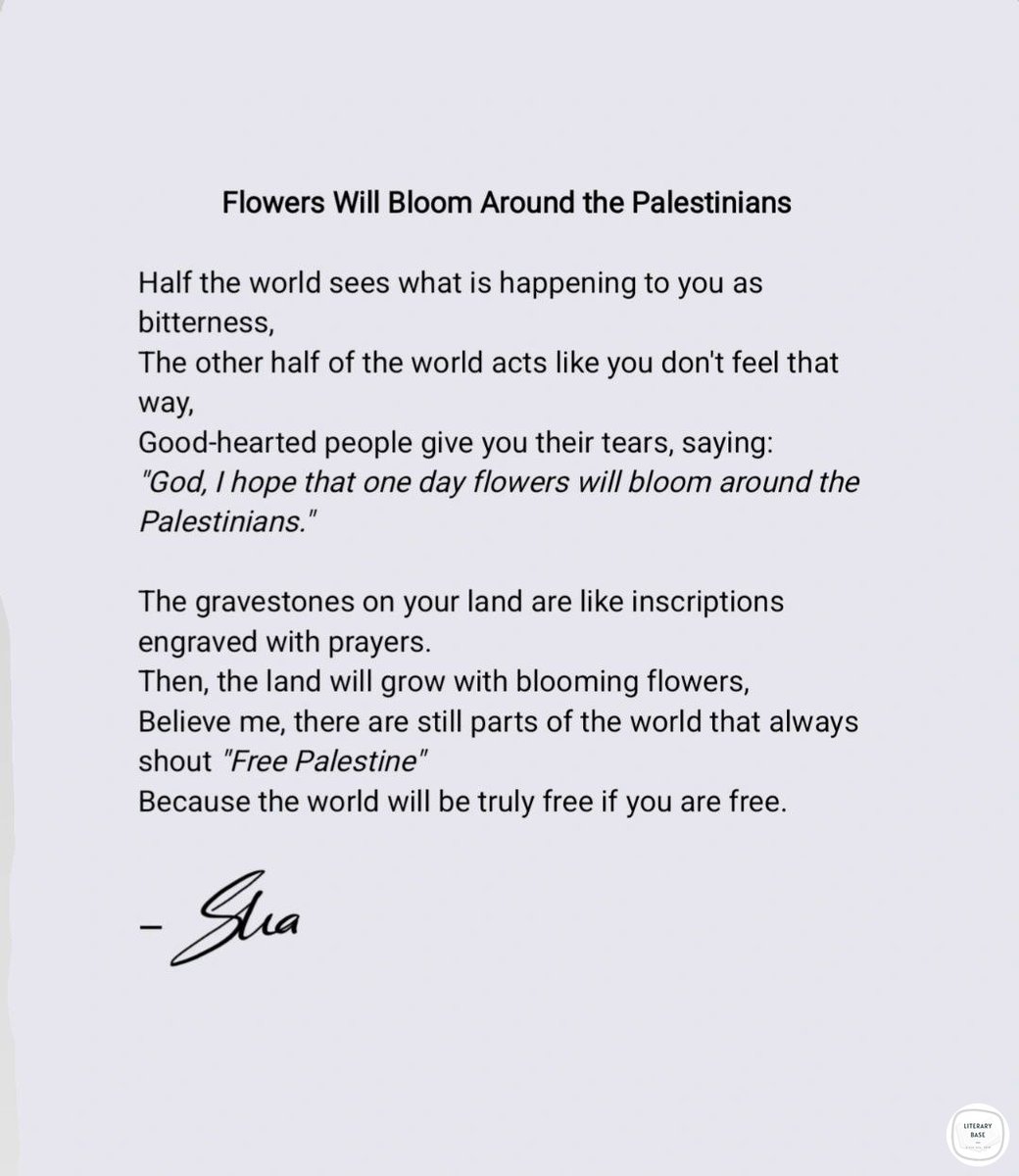 Karya | Flowers Will Bloom Around the Palestinians