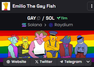 EmilioGayFish's tweet photo. oh no a big green dildo 

we are live on dex and moontok is paid 

lets go baby 💅 https://t.co/tj1P3XI8Sx