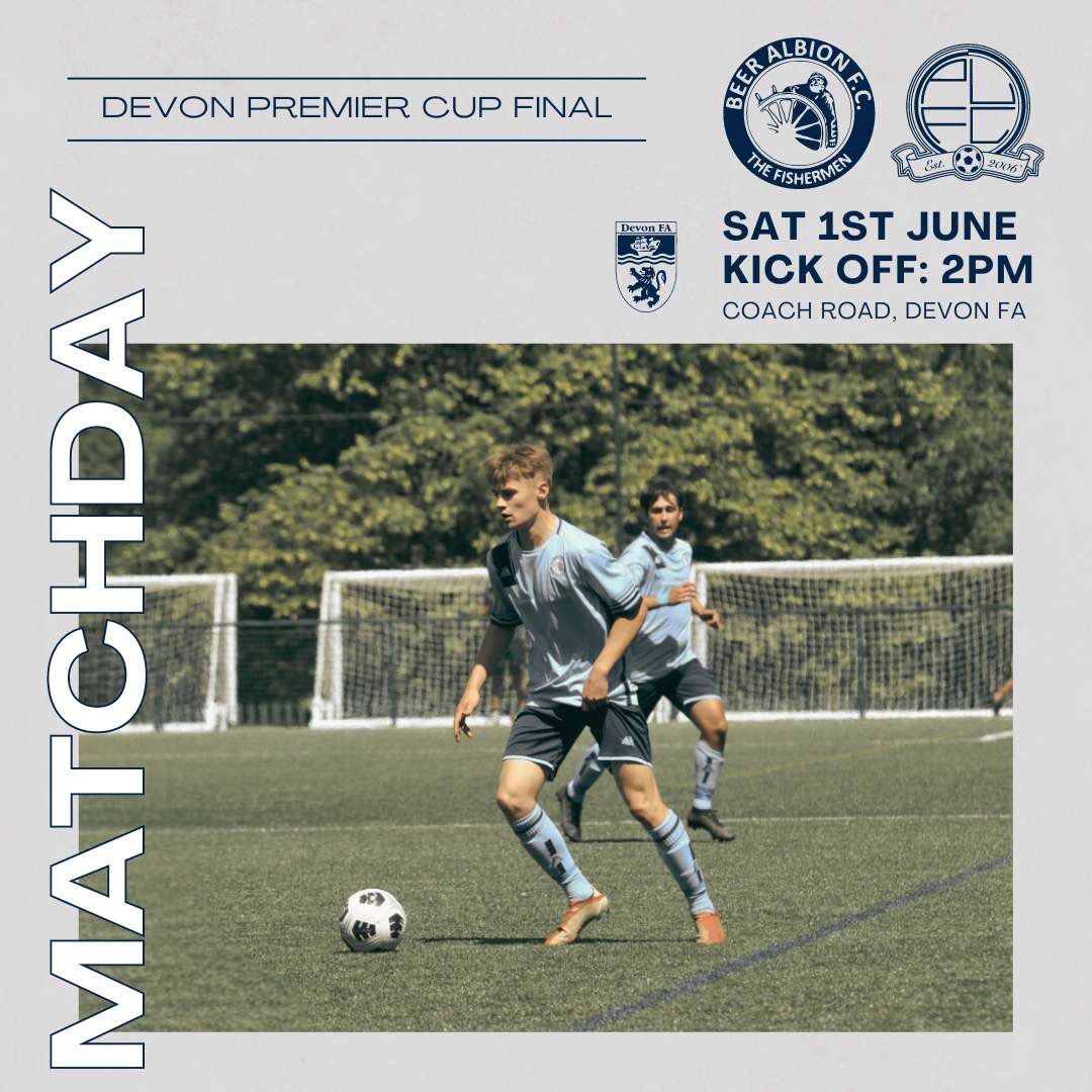 BeerAlbionFC's tweet photo. IT’S MATCHDAY ⚽️⚽️⚽️

For the final time this season!!

We take on Park United in the Devon premier cup final.

🆚 @ParkUnited06 
🏆Devon Premier Cup Final 
⏰ 14:00 KO
🏟️ Devon FA HQ, Newton Abbot

UTBA

🍻⚽️ https://t.co/vstJQQfIhQ