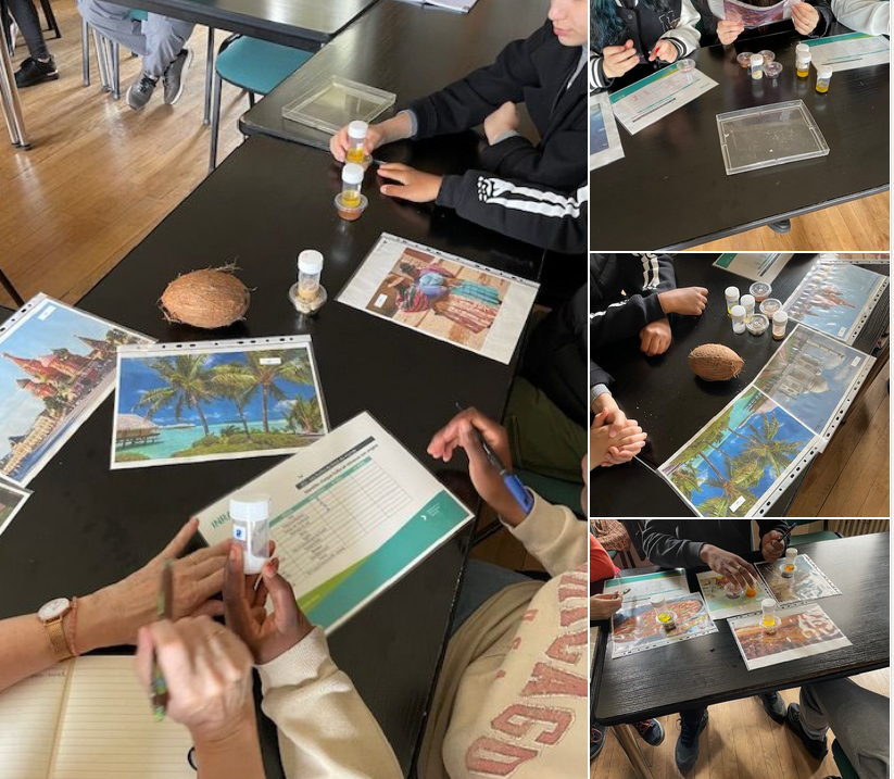 Atelier découverte sur les huiles alimentaires à  #INRAE pour notre projet #eTwinningFR VRAC avec les élèves 1 CAP PSR <a href="/cdibleriot/">CDI Louis Blériot</a> <a href="/villedetrappes/">Trappes</a> <a href="/DareicV/">DareicVersailles</a> <a href="/eTwinningFrance/">eTwinning France</a> <a href="/eTwinningacV/">eTwinning Versailles</a> <a href="/eTwinningEurope/">eTwinningEurope</a>