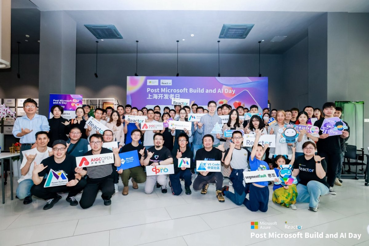 dearsj001's tweet photo. We have Post Microsoft Build and AI Day in Shanghai. Let's talk about Azure AI Speech and GenAI. https://t.co/RzUbgQwnws