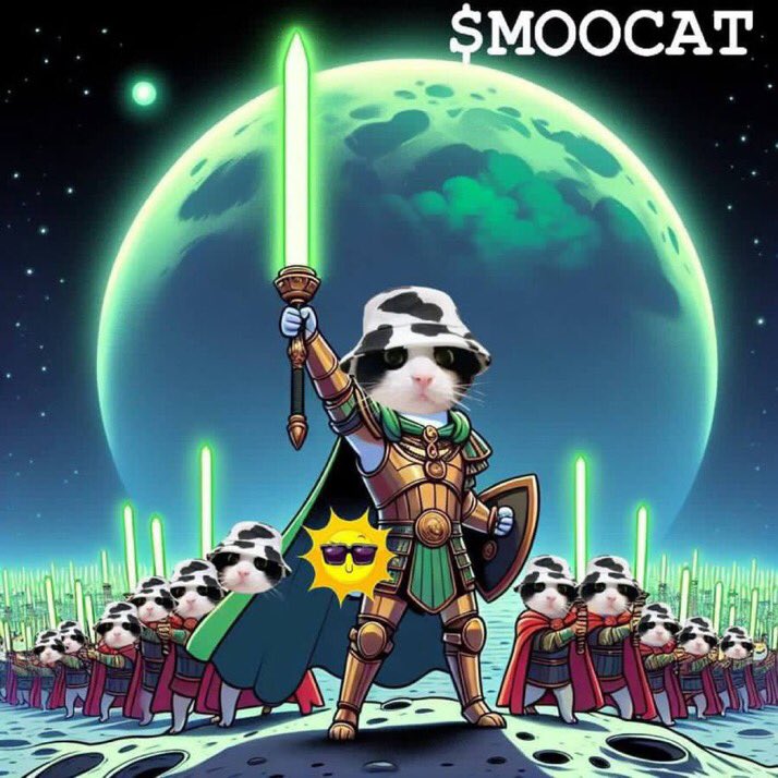 hunchovamp's tweet photo. @MooCatSolana $Moocat army taking this coin into outer space. https://t.co/J8gnL2yKCP