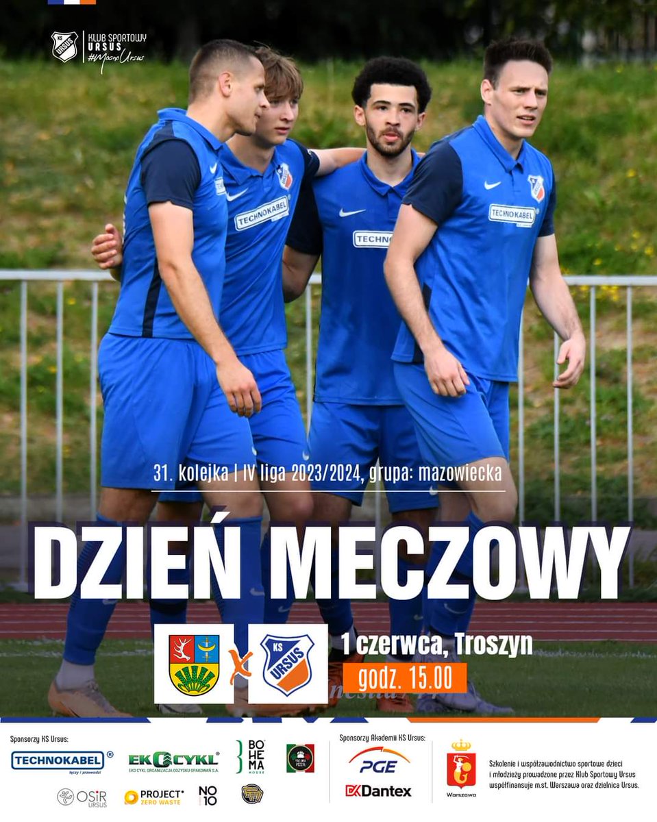 rks_ursus's tweet image. 🟦⬜️🟧
Dzień meczowy #K31 #TROURS 💪🚜
To już dzisiaj 😎 #MocnoUrsus #KlubzUrsusa #RazemUrsus
💪🚜