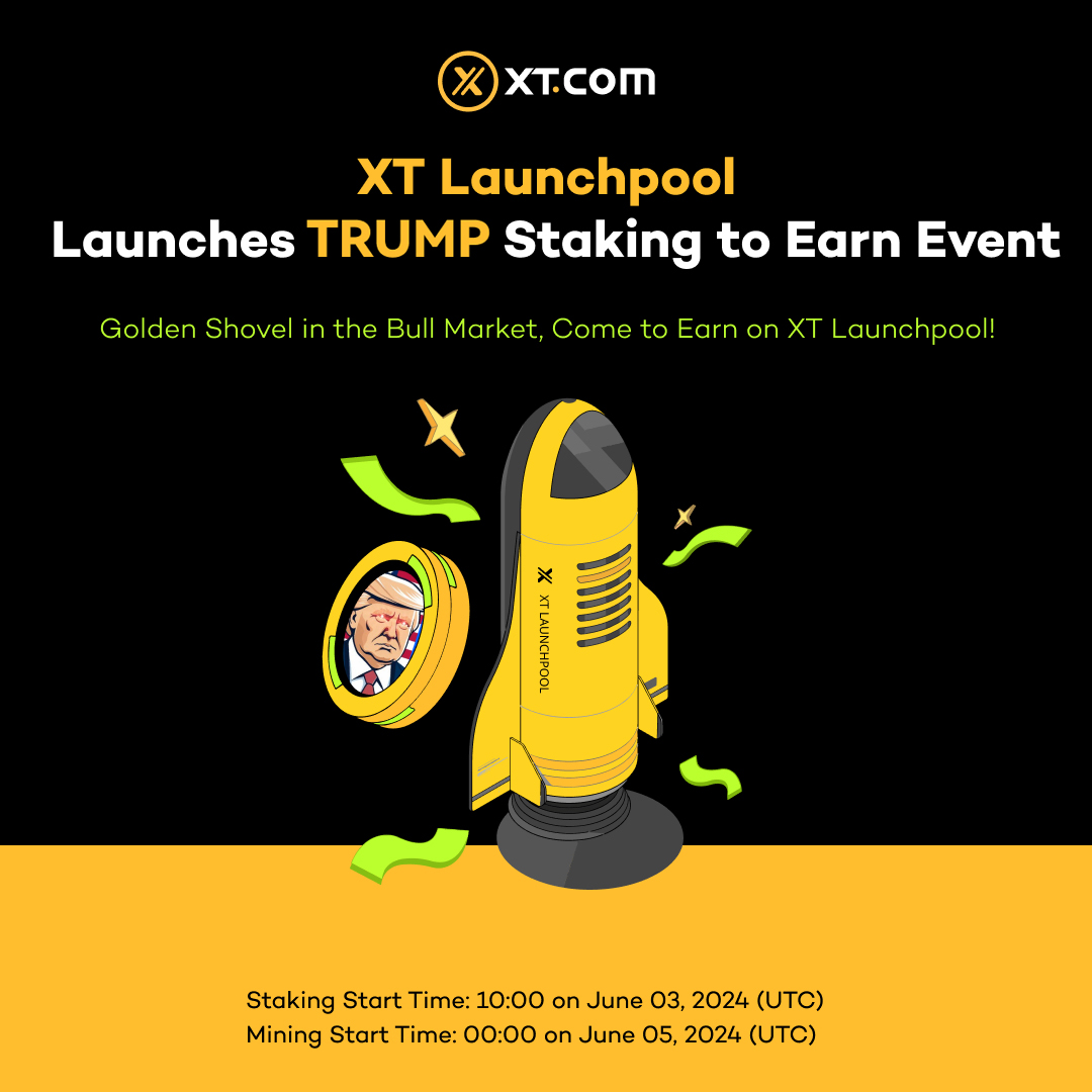 XTexchange's tweet photo. 🚀 https://t.co/x3toxzqASH will launch the #TRUMP staking to earn event on #XTLaunchpool soon. #XT #XTStaking @MAGAMemecoin
Make Trump Great Again! Join XT Launchpool and Earn with TRUMP!
🔥 Stay Tuned!
𝘿𝙀𝙏𝘼𝙄𝙇𝙎 ⤵️
https://t.co/gXZJU6rPQ0 https://t.co/zftwwEv56u