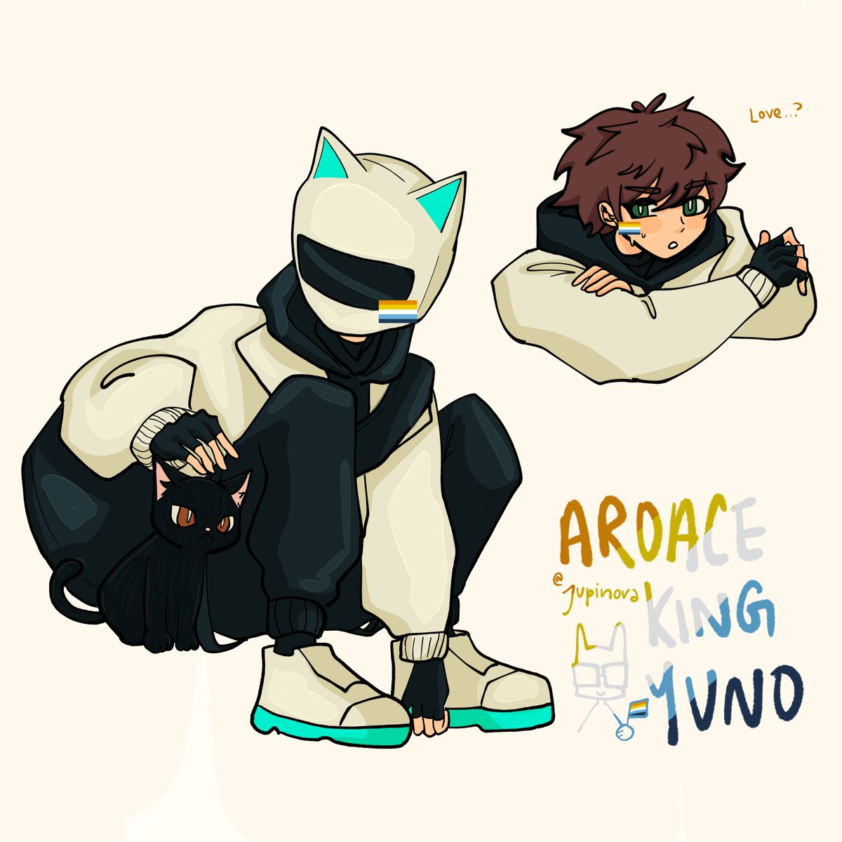 jupinova's tweet image. happy pride ft aspec yuno (headcanon)
We are twins
#SykkunoFanart #NopixelFanart