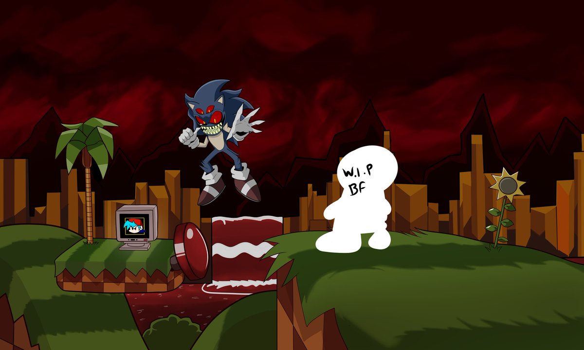 BloodyAnomalies's tweet photo. scrapped bratwurst stuff, this is pretty old, we are doing semething much better.
art by @jackohackz
#FNF #sonicexe https://t.co/JRMyzDJVgh