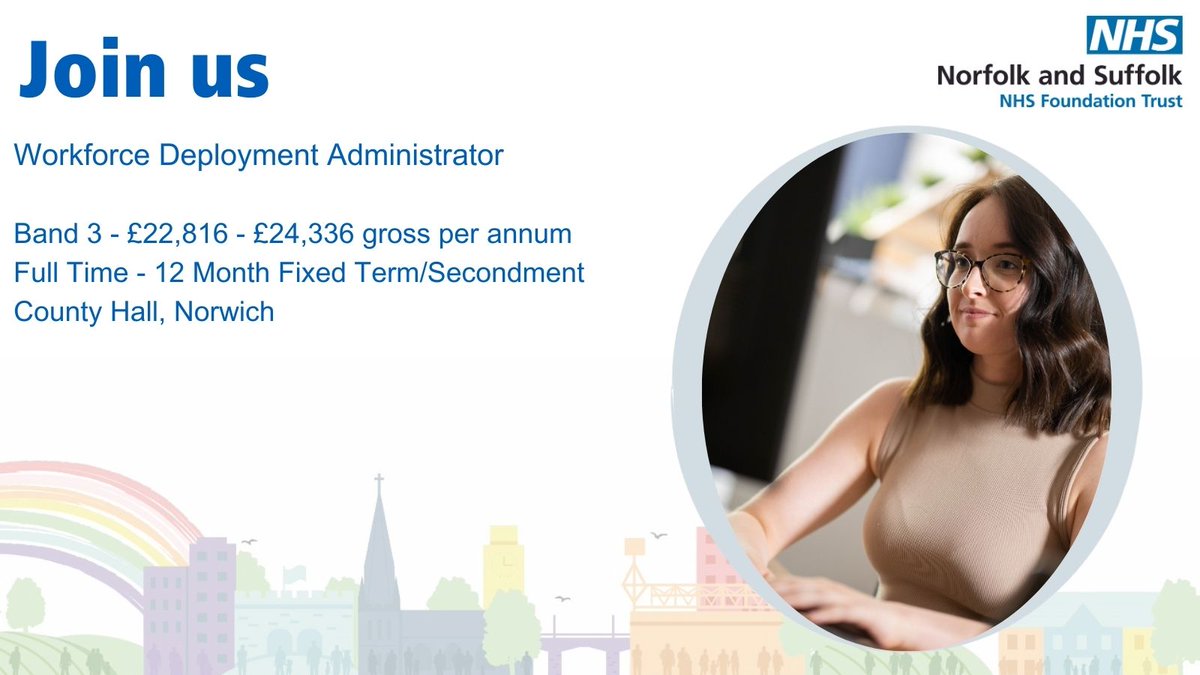 NSFTjobs's tweet image. An exciting opportunity has arisen for a motivated individual with excellent attention to detail to join Norfolk and Suffolk NHS Foundation Trust’s dynamic, fast-paced Workforce Deployment Team.
nsft.nhs.uk/apply-now/#!/j… #WorkforceDeployment #NHSJobs