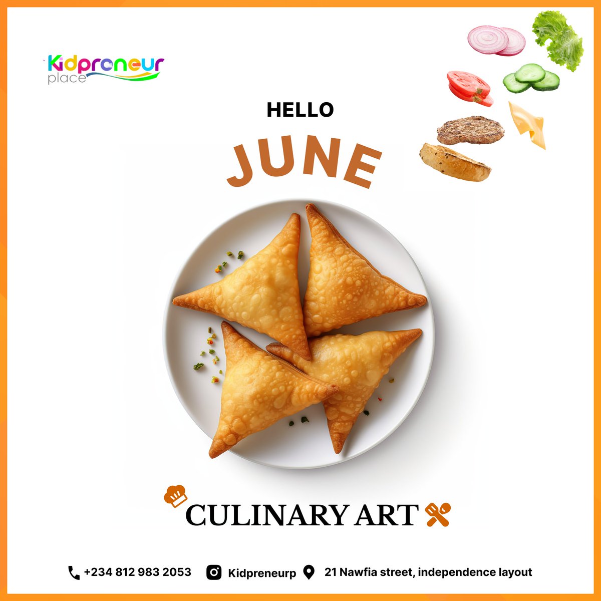 KidpreneurP's tweet photo. Welcome to June
We're thrilled to announce that we are diving into culinary art.

This Saturday, we'll teach the kids how to make simple and delicious "Breakfast Sandwich" 

Time: 10 am
Venue: No.21 Nawfia Street, independence layout https://t.co/2tSg1DlREg