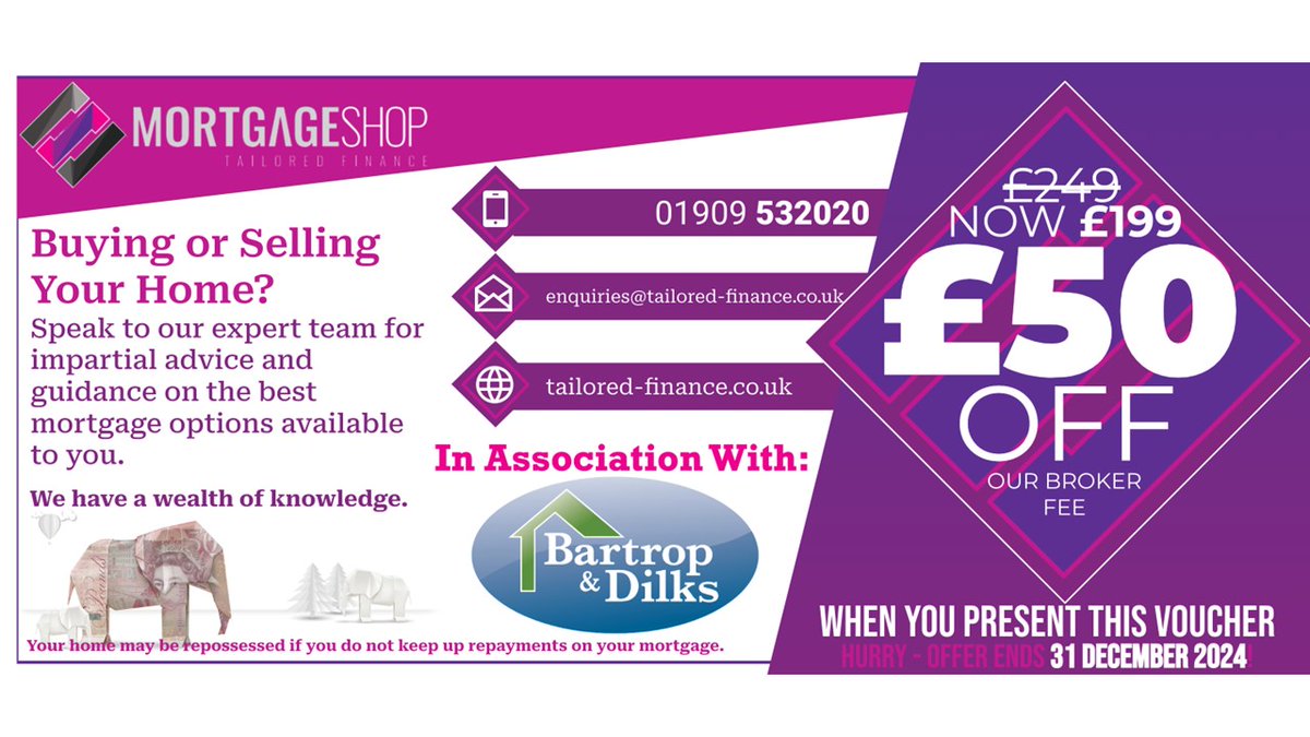 🏆🥇WORKING WITH THE BEST! 🥇🏆 We are proud to be partnered with The Mortgage Shop! Offering our buyers & sellers top quality mortgage advice. Give them a call today 01909 532020. #bartropanddilks #worksop #numberone #estateagent #mortgageadvice #themortgageshop #teamwork