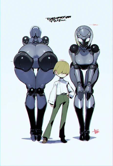 #デカ女ブーム #ロボ娘部分的に加筆しました。こっちの方がいいな 