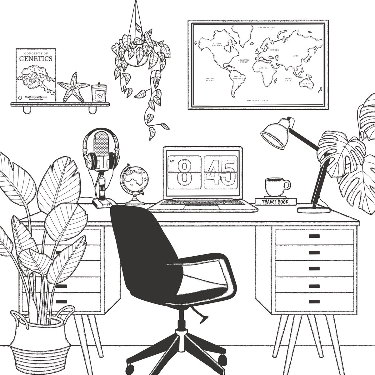 km_art_studio's tweet photo. Scientist workspace illustrations ☕️

Project: “I am a Scientist” @theplenary 
Explore all the scientists stories on the website https://t.co/1wAJCLFKwM https://t.co/0kOKDQcVh7