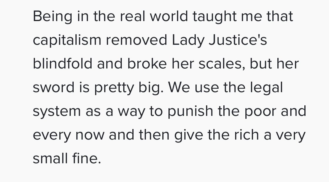 When money magazine reached out for a feature I sent them as many anticapitalist points as I could, and to their credit, they published them.