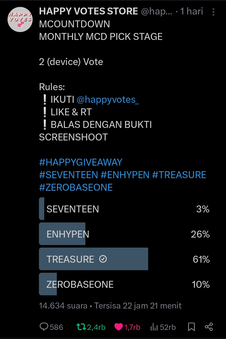 rutodon's tweet photo. @happyvotes_ done, for #TREASURE https://t.co/JThXDsectQ