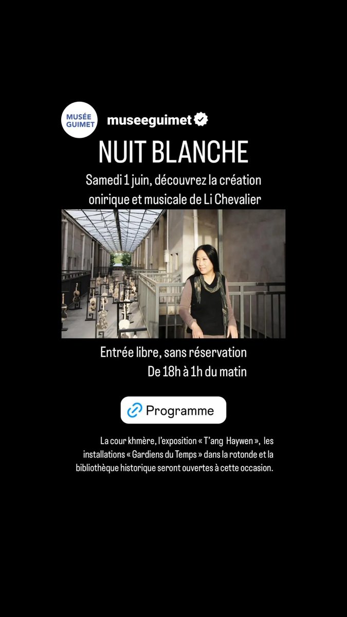 See you tonight from 6pm ar Musée Guimet ! 
Karol Beffa concert at 7:30 pm.