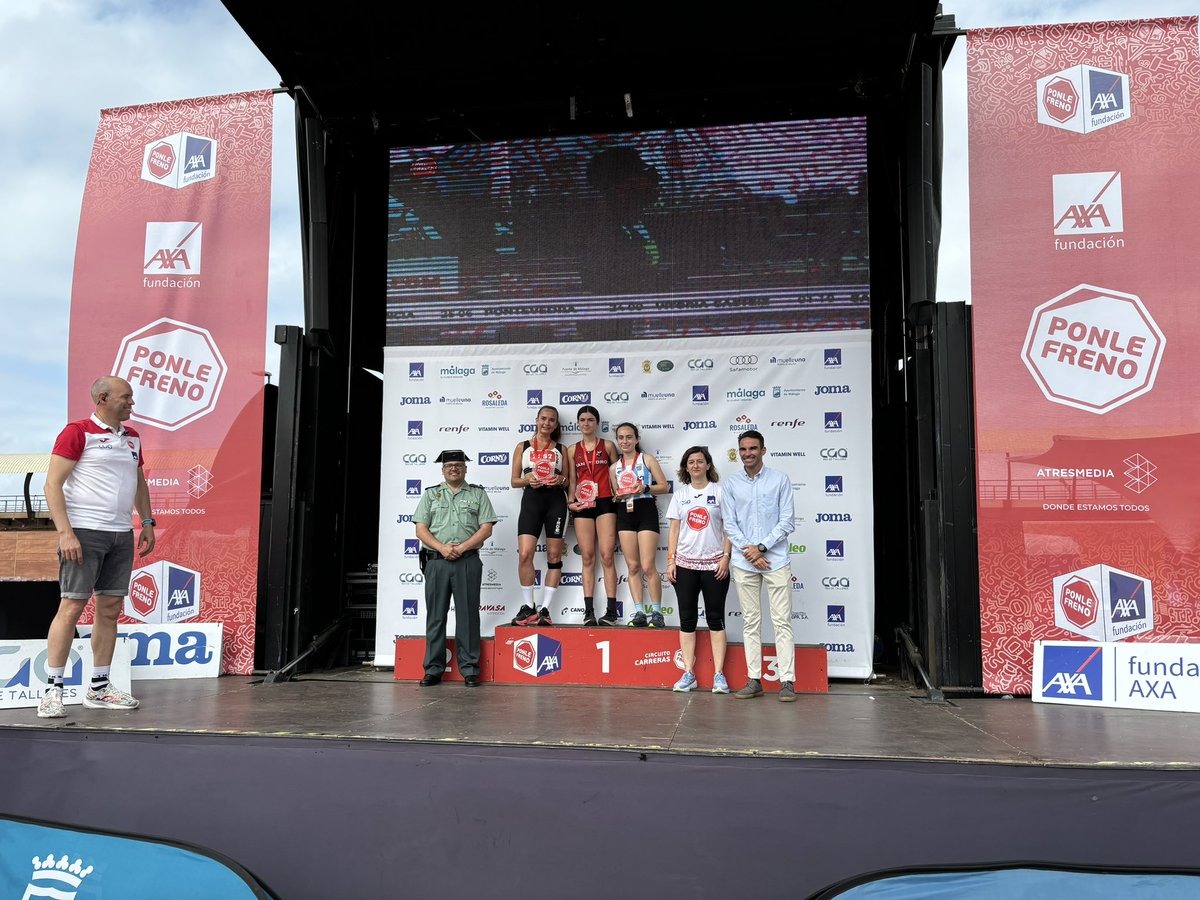 Ganadoras 5K 🏆 

🥇Lucía Beltrán
🥈Diana Garri
🥉Mara González

#PonleFrenoMálaga