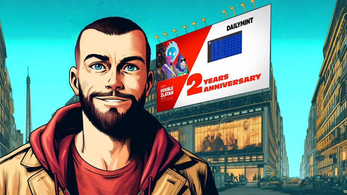 Double_Raph's tweet image. GM

🎂today is my 2 years anniversary of daily mint posting

🩷Thank you to all the projects that allowed me to post it everyday

@DegenApeAcademy 
@SagaMobileDAO 
@hog_trades 
@Power_Grinders 
@AlphaPharaohs 
@SOL_Decoder 
@peskypenguins 
@hyperspacexyz 
@AlphaSquad_NFT 

🙏