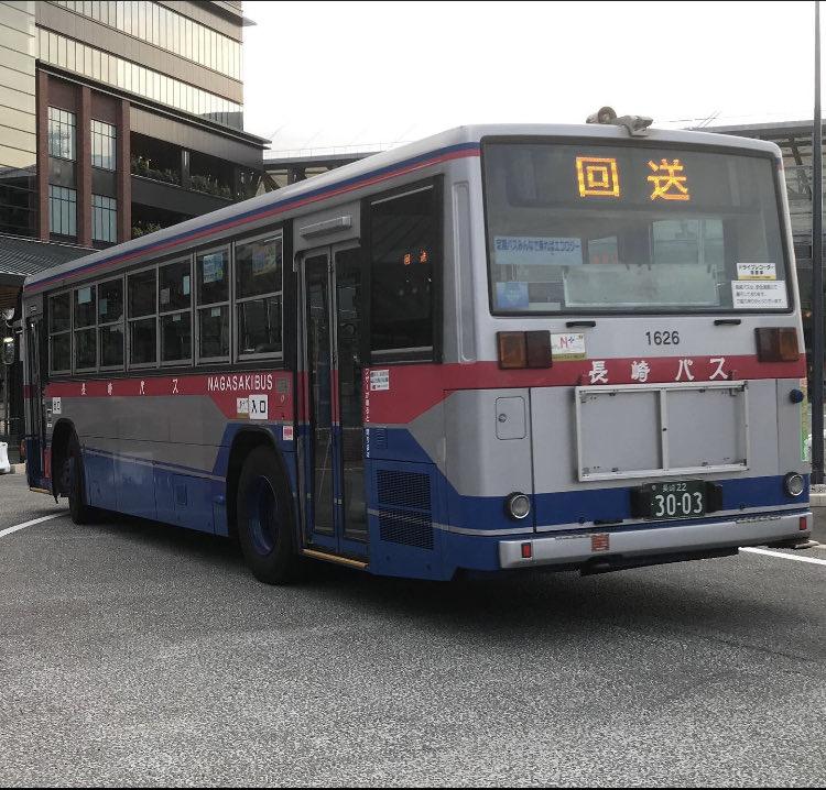 96年に松ヶ枝に導入された車両。 同時に松ヶ枝営業所に配属された1624