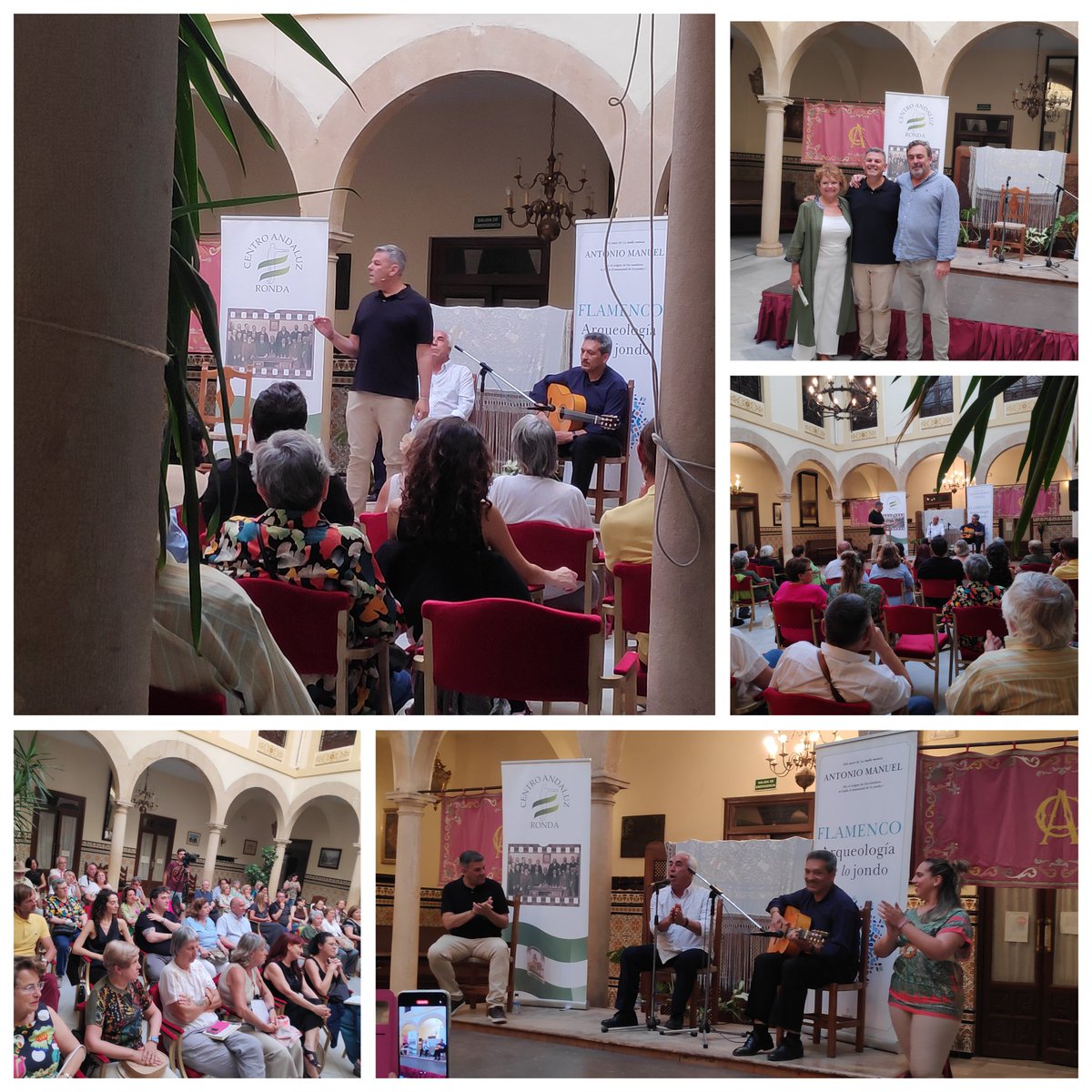 Mil gracias al Centro Andaluz de Ronda por el cariño con el que me acogieron, y por la oportunidad de dignificar los manantiales de lo Flamenco en el Casino donde Blas Infante celebró la mítica Asamblea de Ronda en 1918.