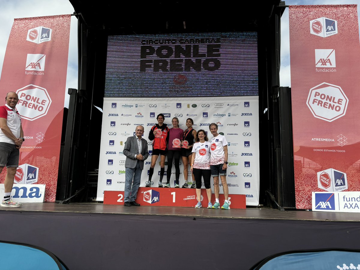 Ganadoras 10K 🏆 

🥇Estela Navascue
🥈Teresa Velasco
🥉Tania Lorca

#PonleFrenoMálaga