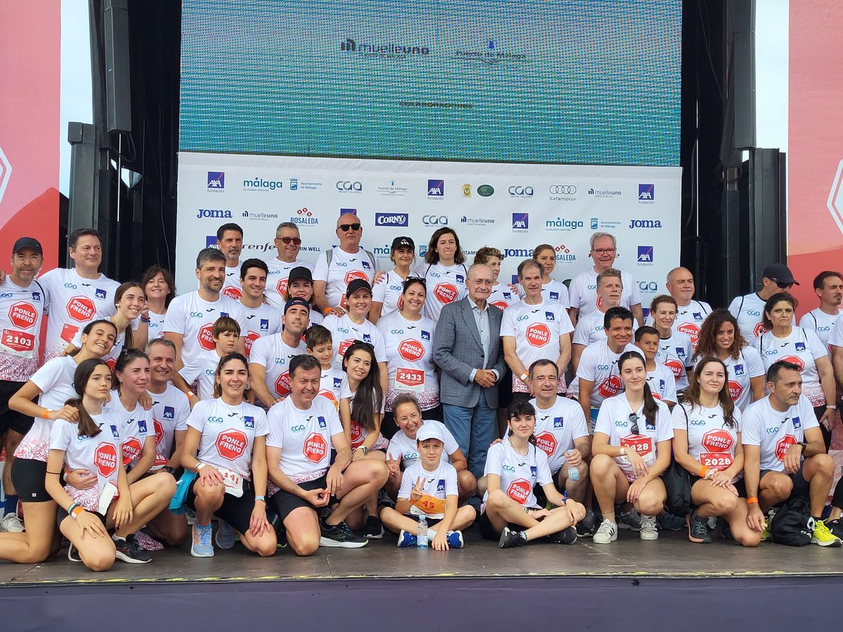 📍Hoy hemos corrido para salvar vidas en la #PonleFrenoMálaga y no ha fallado la #familiaAXA 🧡 

Gracias a todos los corredores y corredoras 🏃🏻‍♀️ con los fondos recaudados las víctimas de accidentes de tráfico tendrán más posibilidades de recuperación ❤️‍🩹 <a href="/stopaccidentes/">Stop Accidentes</a>