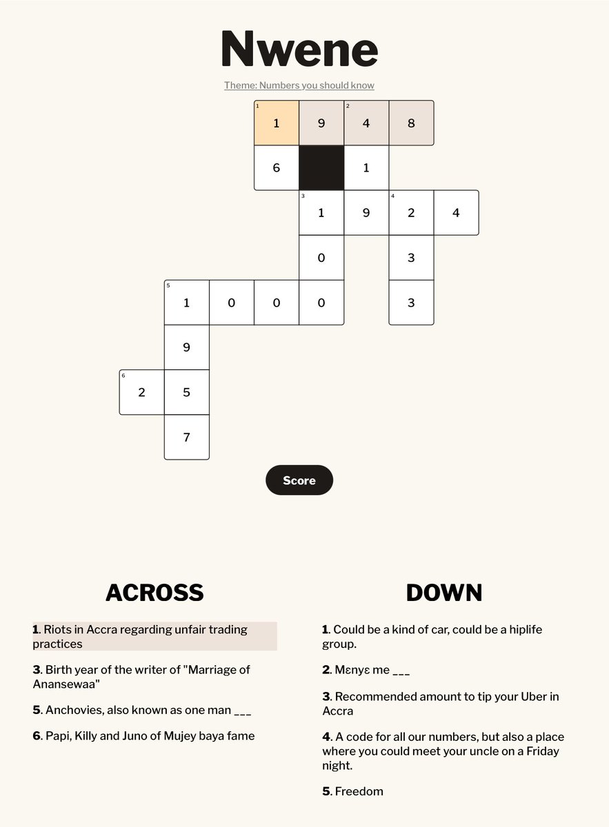 As promised, the answers!
