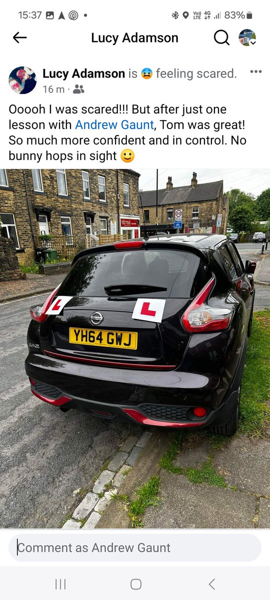 So 2 weeks into my  new career as a driving instructor, loving the flexibility of working hours, loving 1-1 coaching, loving analysing errors in driving, and finding solutions immediately. And then getting this post topped the two weeks