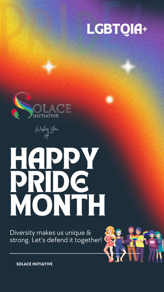 SOLACE_Ghana's tweet photo. Celebrating love, diversity, and inclusion this Pride Month. Let's stand together and embrace our true colors! 🌈 #PrideMonth #LoveIsLove #educatewithsolace @AmnestyUK_LGBTI @USEmbassyGhana @UNGeneva @ILGAWORLD @PanAfricaILGA https://t.co/AOftLpnHcK