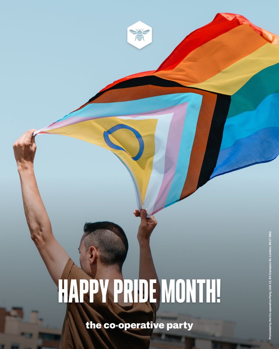 Co-operative Party (@coopparty) on Twitter photo Happy Pride Month from all of us at the Co-operative Party!
We stand with our <a href="/lgbtcooperators/">LGBTQ+ Co-operators</a> with pride this month and every other, and celebrate all of the LGBTQ+ community π³οΈβπ π³οΈββ§οΈ Happy Pride Month from all of us at the Co-operative Party!
We stand with our <a href="/lgbtcooperators/">LGBTQ+ Co-operators</a> with pride this month and every other, and celebrate all of the LGBTQ+ community π³οΈβπ π³οΈββ§οΈ