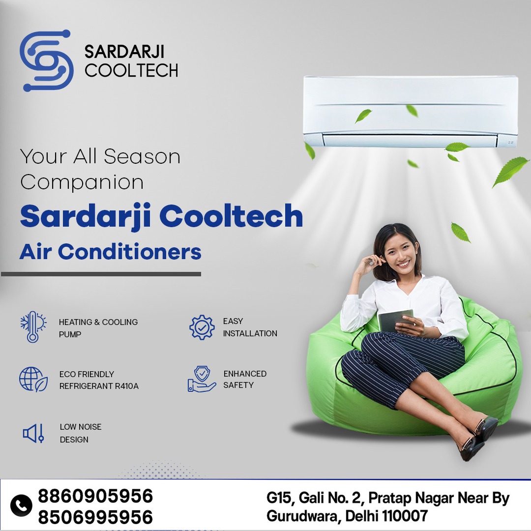 SCooltech's tweet image. Keep cool and comfortable all year with Sardarji Cool Tech air conditioners - your ultimate all-season companion! ❄️☀️ 

.
Contact us today! ❄️🔧
.
.
🔖Call Now For More Information 🔖
📞 +91 88609 05956
.
.
.
#SardarJiCool #ACRepair #ACInstallation #CoolingSolutions #HVACService