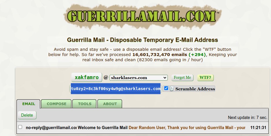 ✉ Guerrilla Mail tweet media