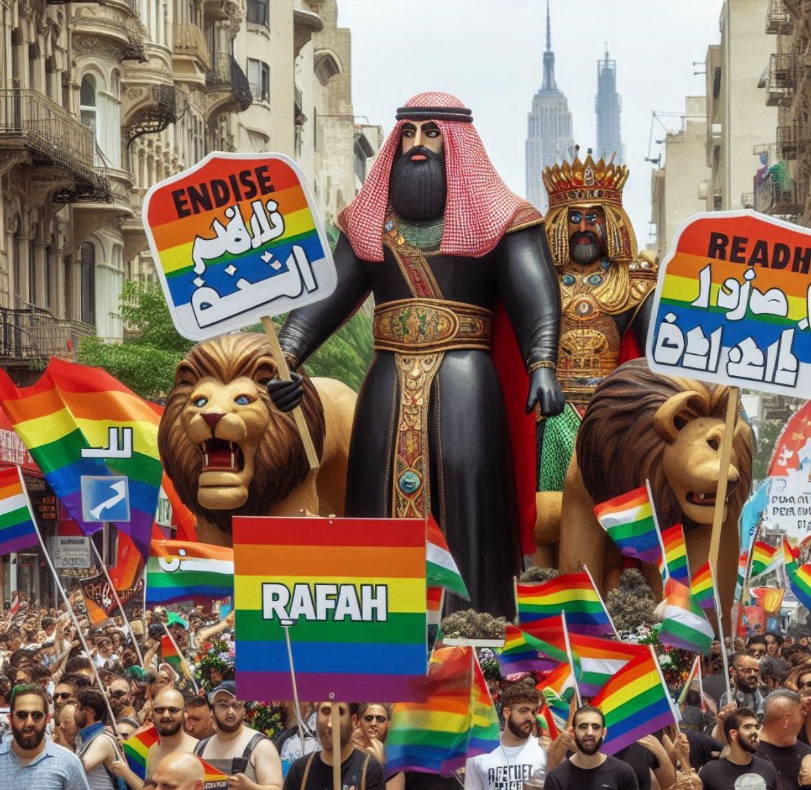 who’s coming to the Rafah Pride parade next saturday! i wanna meet more gay trans palestinians!