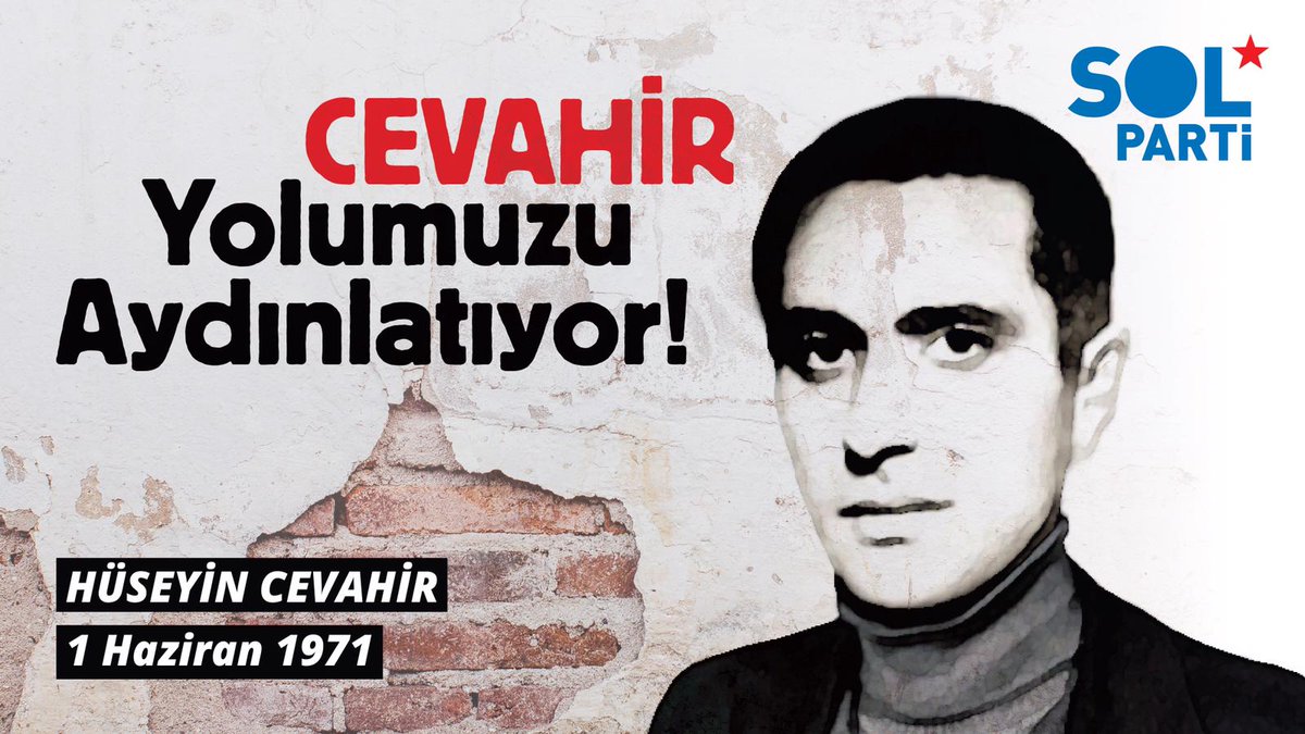 solpartibilgi's tweet photo. 1 Haziran 71'de katledilen önderimiz Hüseyin Cevahir'i saygıyla, sevgiyle anıyoruz. 

Cevahir, on binlerce devrimciye pırıl pırıl bir mücadele ve hayat yolu göstermeye devam ediyor. 

#YolumuzCevahirinDevrimciYoludur 
#MahirHüseyinUlaş https://t.co/xb45MdPim0