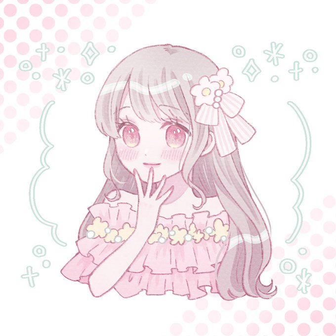 「flower ribbon」 illustration images(Latest)