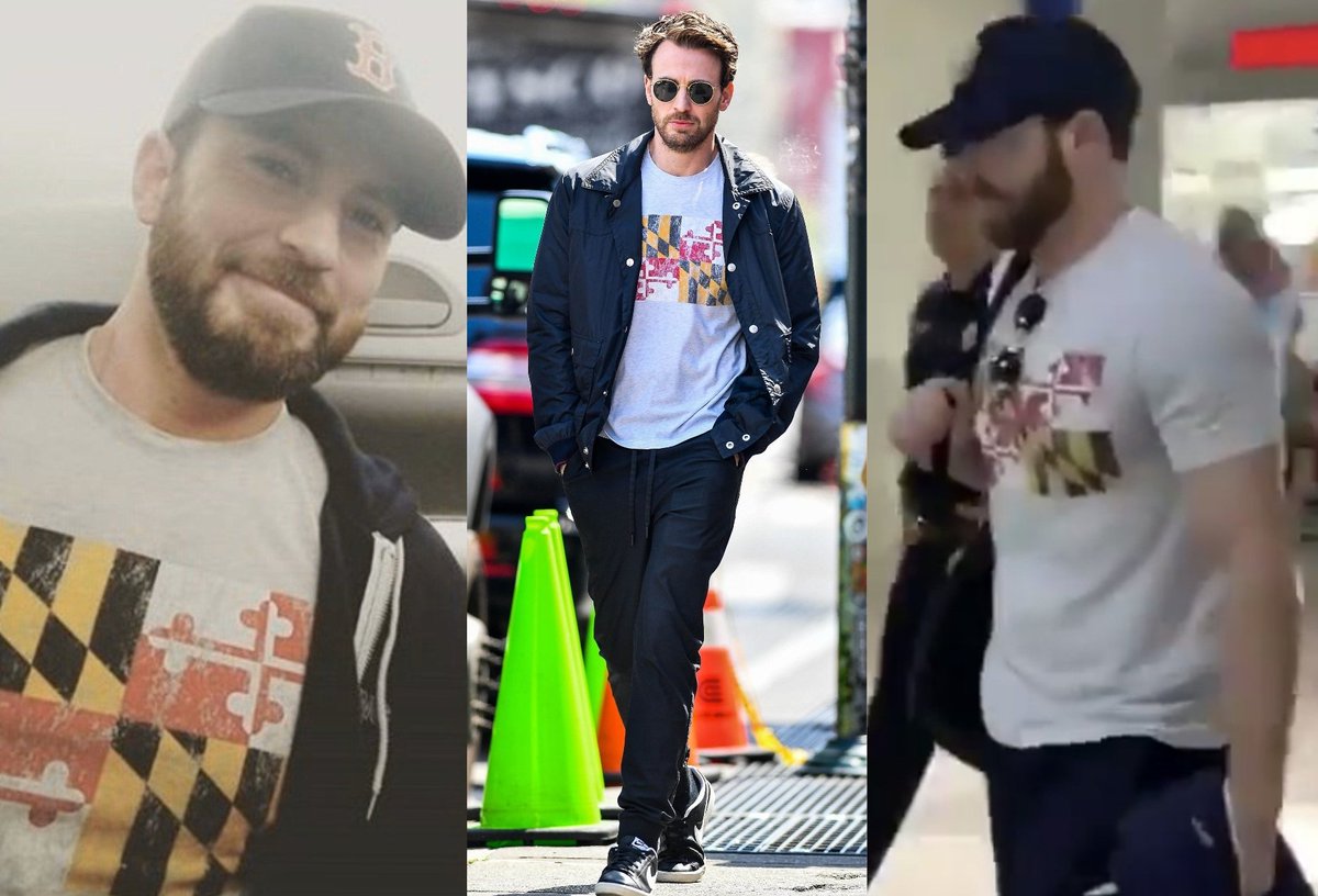 chrisevansfanuk's tweet photo. Love seeing Chris Evans wearing old clothes
Maryland flag t-shirt
#chrisevans #cevans https://t.co/4dlFIROUl3