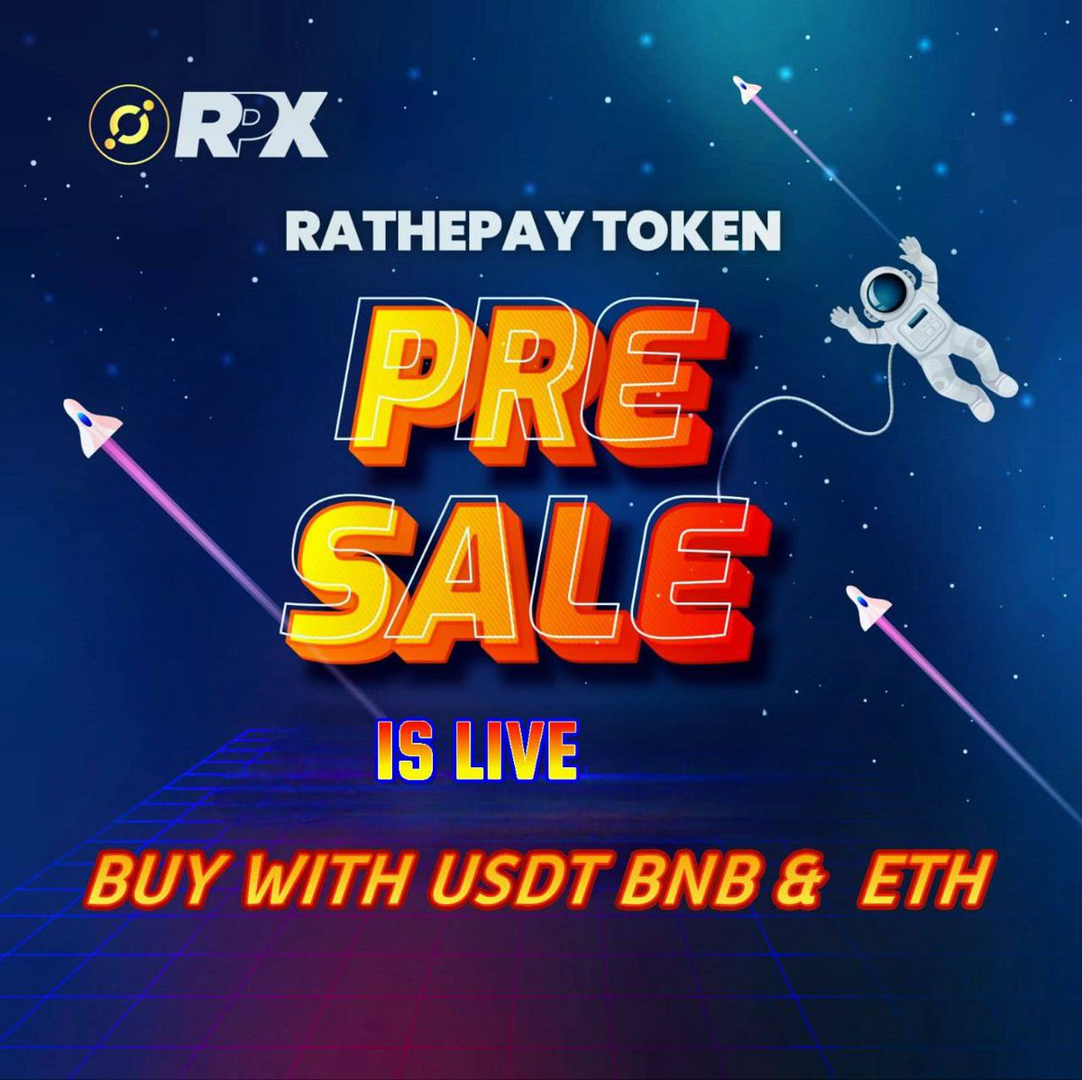 web3dome's tweet photo. The Rathepay Token ($RPX) presale is live!
Be part of the biggest Utility Token revolution secure your $RPX tokens now !
💎Buy here: https://t.co/tzOKwq8jpS
💎Join us in supporting in the revolution.
https://t.co/ZeURAgTpEj
https://t.co/Fn7XgPsyKG
#RPX #RATHEPAYTOKEN https://t.co/4GlvWbUb0k