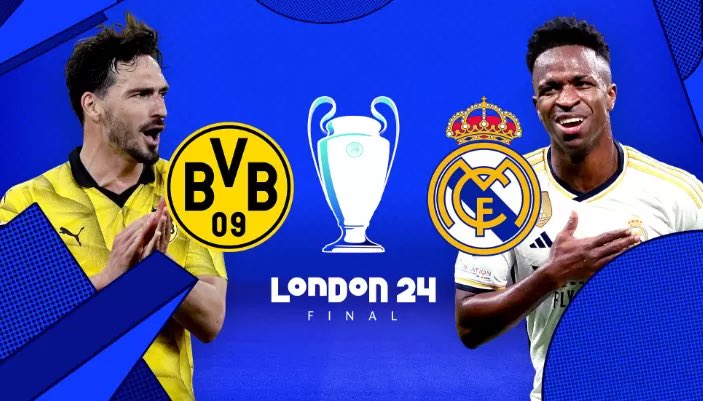 Riweh_Banget's tweet photo. ‼️Kuis Tebak Skor #UCLfinal   
Berhadiah 50k untuk 2 orang pemenang‼️
 
Borussia Dortmund Vs Real Madrid 

Contoh: 
Dortmund 0-2 Madrid #KuisFinalUCL 

Syarat:
-RT dan like Tweet ini
-Follow @Riweh_Banget
(skor 90 Menit, seri ❌)
Pasteur Persib 6 SD https://t.co/MWPMiP9LrR